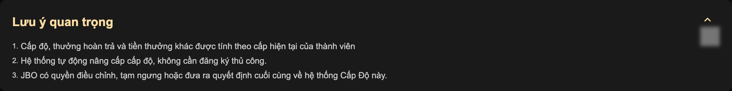 Quyền lợi VIP và điều kiện sử dụng JCoin JBO